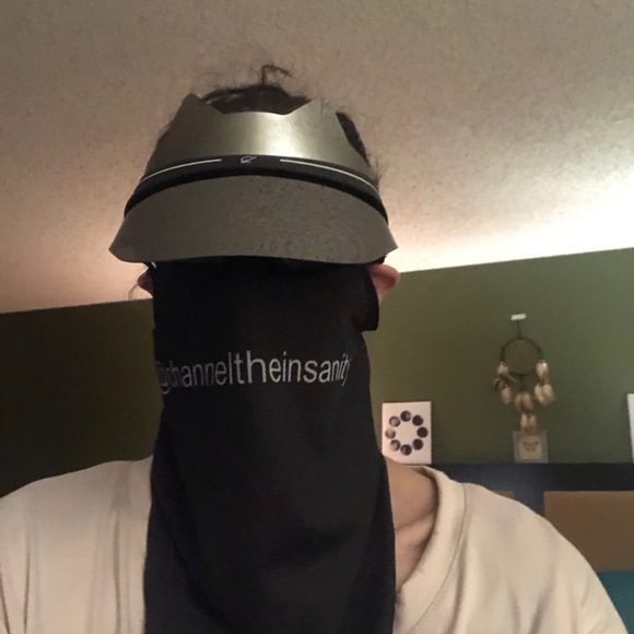 🆕ClothFaceMask@channeltheinsanity BlackBandana - Picture 3 of 3
